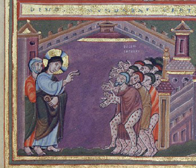 Christ-Healing Ten Lepers-Echternach-Detail-96dpi