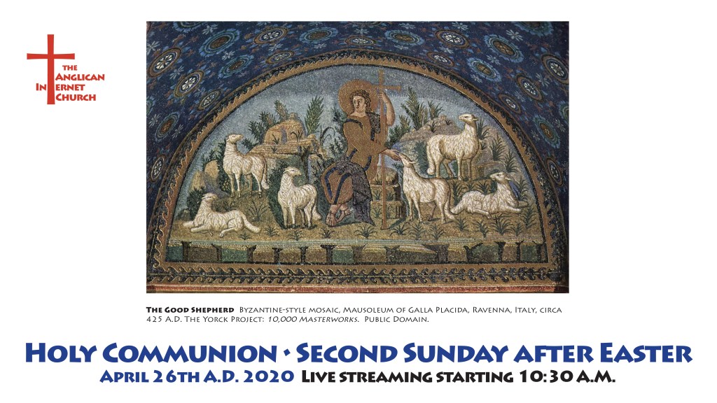 Holy Communion – Live for Second Sunday after Easter – Anglican ...