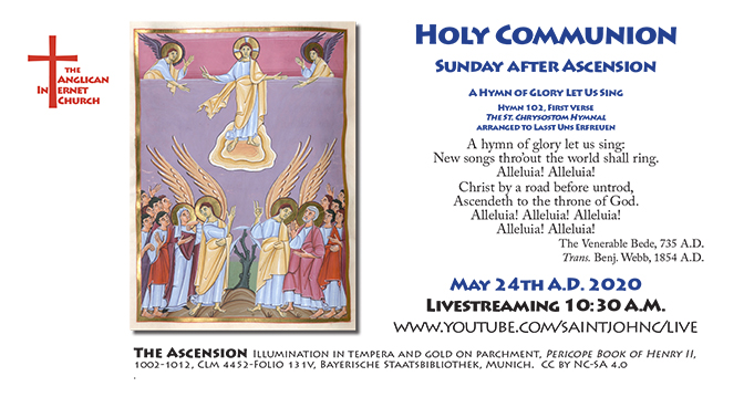 Sunday after Ascension 2020